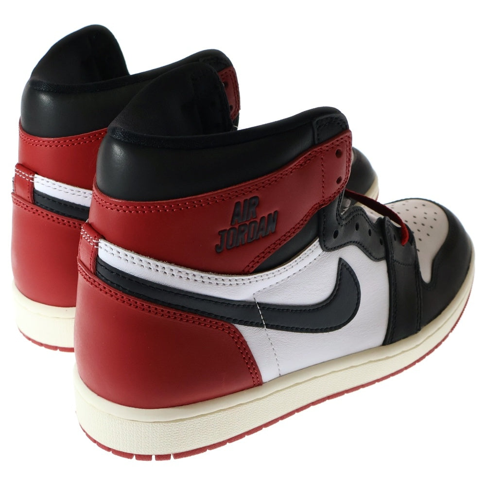 NIKE(ナイキ) AIR JORDAN 1 RETRO HIGH OG BLACK TOE REIMAGINED エアジョーダン1 レトロ OG ブラックトゥリイマジンド ハイカットスニーカー US9.5/27.5cm DZ5485-106