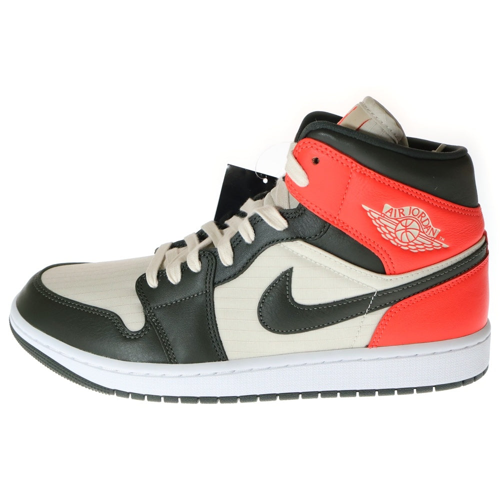 NIKE(ナイキ) WMNS AIR JORDAN 1 MID ウィメンズ エアジョーダン1 ミッドカットスニーカー ホワイト/オレンジ US12/29cm DQ6078-100