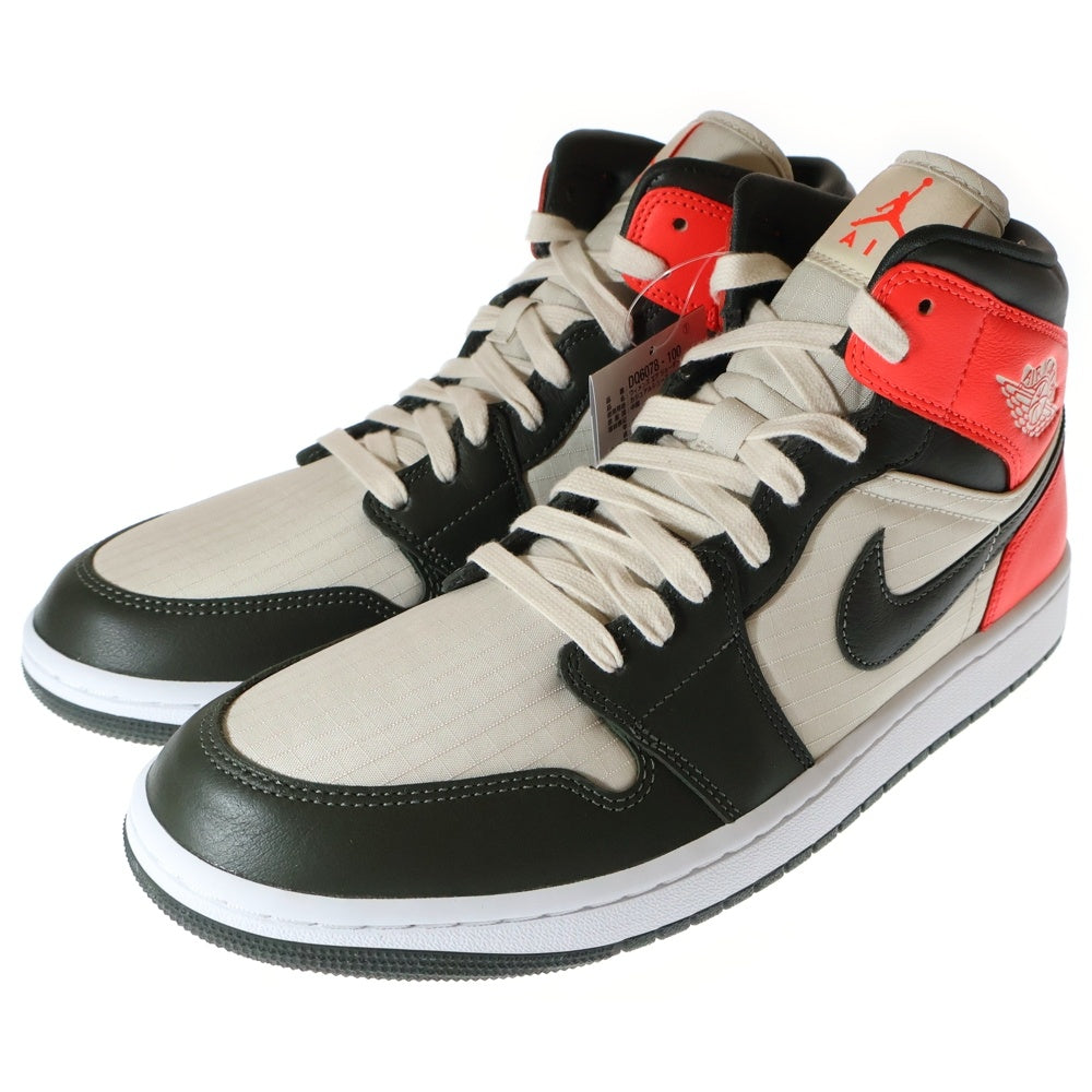 NIKE(ナイキ) WMNS AIR JORDAN 1 MID ウィメンズ エアジョーダン1 ミッドカットスニーカー ホワイト/オレンジ US12/29cm DQ6078-100