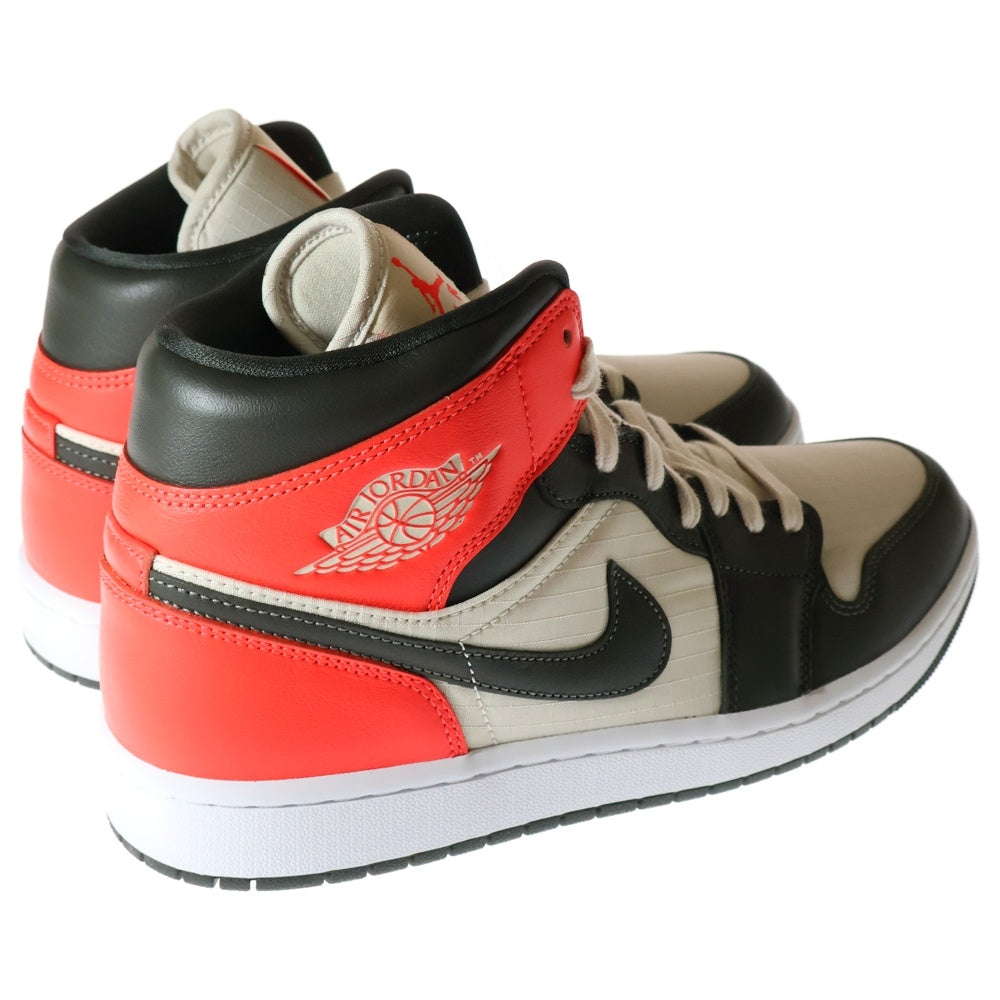 NIKE(ナイキ) WMNS AIR JORDAN 1 MID ウィメンズ エアジョーダン1 ミッドカットスニーカー ホワイト/オレンジ US12/29cm DQ6078-100