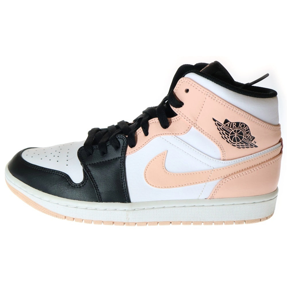 NIKE(ナイキ) AIR JORDAN 1 MID エアジョーダン1 ミッドカットスニーカー ブラック/ピンク US10/28cm 554724-133