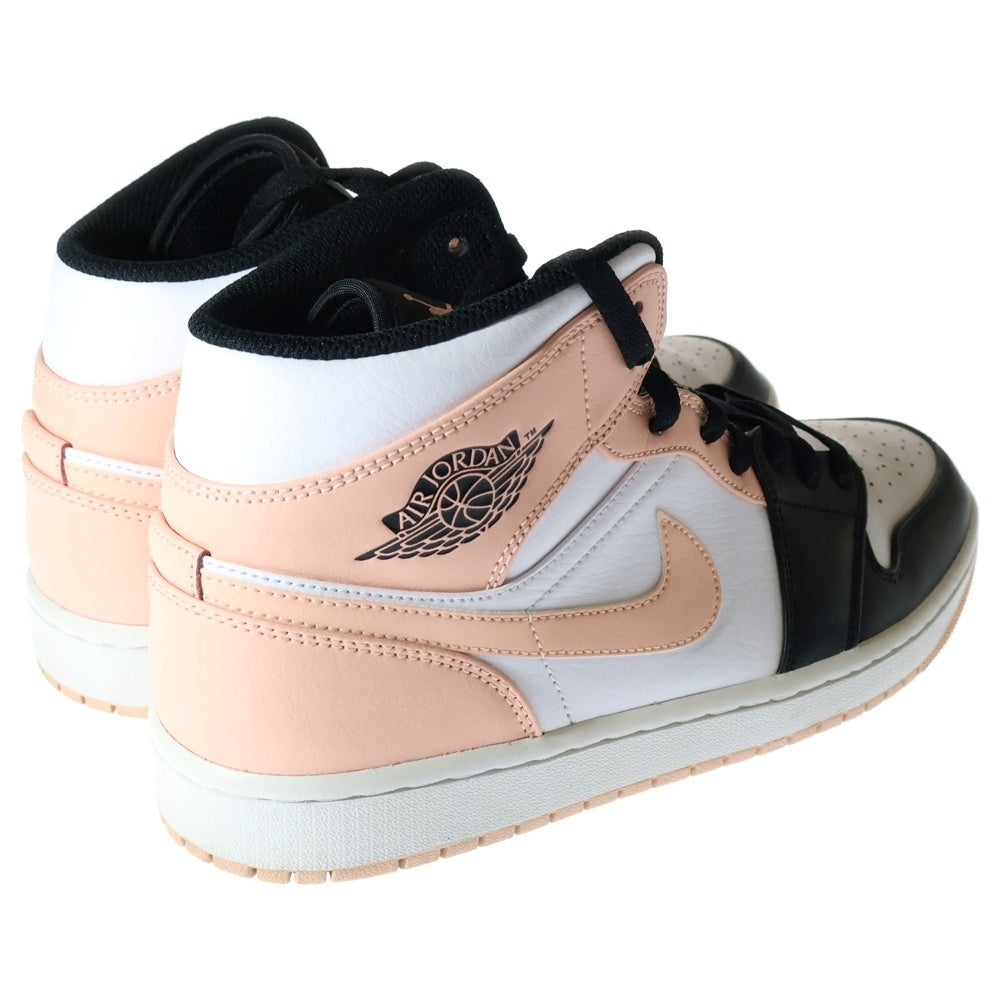 NIKE(ナイキ) AIR JORDAN 1 MID エアジョーダン1 ミッドカットスニーカー ブラック/ピンク US10/28cm 554724-133