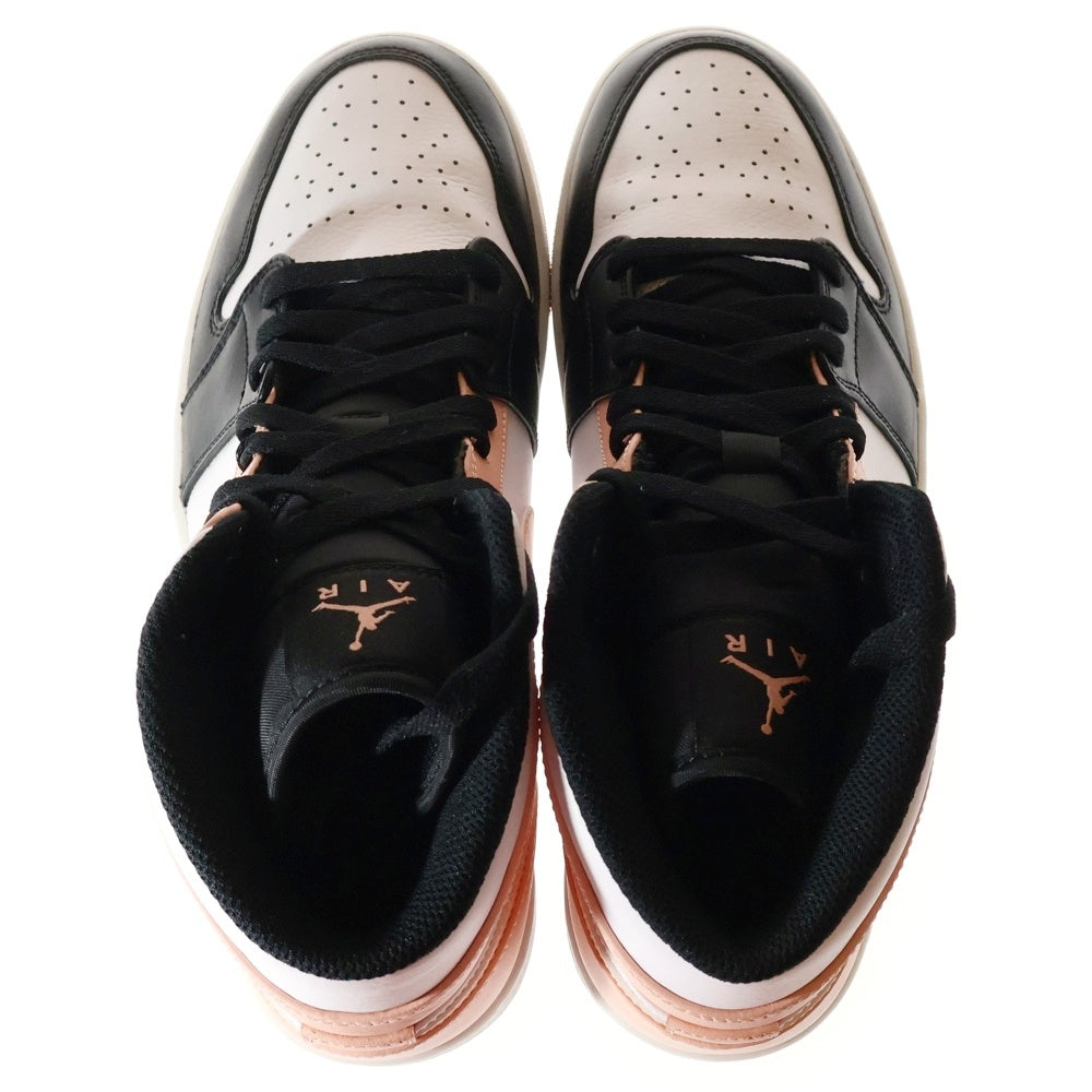 NIKE(ナイキ) AIR JORDAN 1 MID エアジョーダン1 ミッドカットスニーカー ブラック/ピンク US10/28cm 554724-133