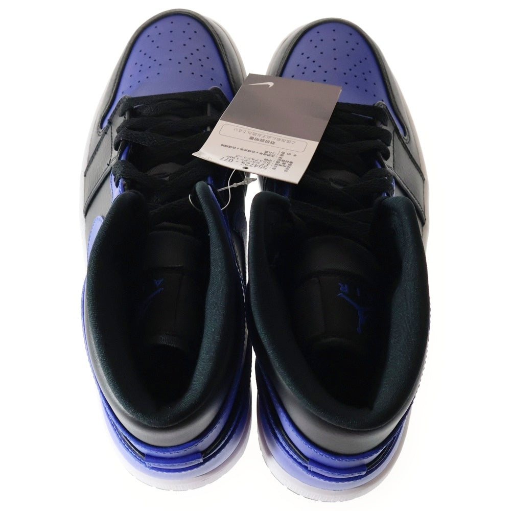 NIKE(ナイキ) AIR JORDAN 1 MID HYPER ROYAL エアジョーダン1 ハイパーロイヤル ミッドカットスニーカー ブルー/ブラック US10/28cm 554724-077