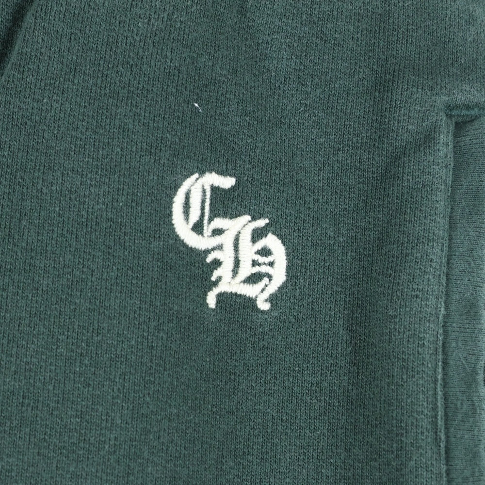 CHROME HEARTS(クロムハーツ) Y NOT SLO RIDE ワイノット ロゴ刺繍 CHプラスレザーパッチ スウェットパンツ カーキ