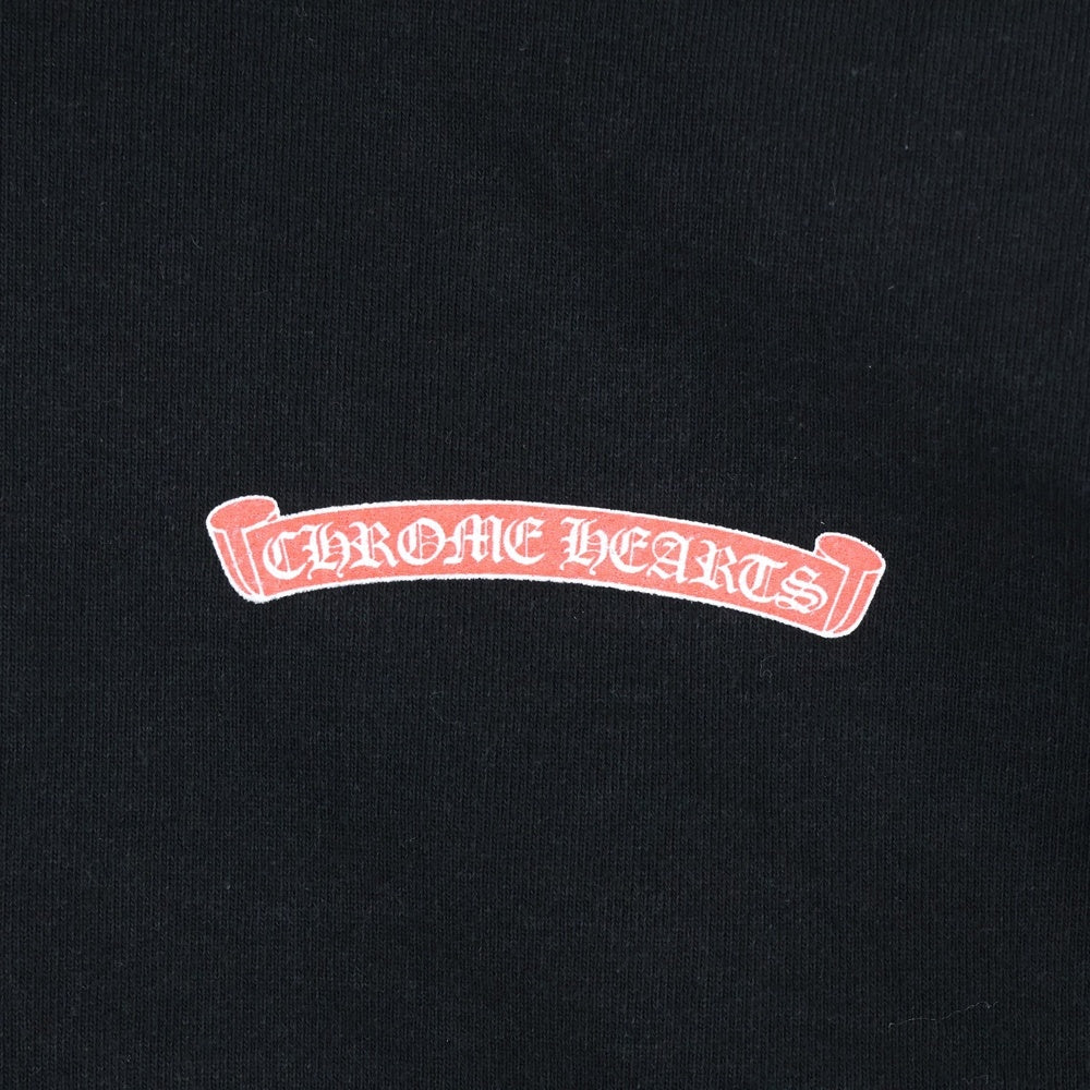 CHROME HEARTS(クロムハーツ) ×MATTY BOY PPO STAY FAST RACE TEAM SWTSHRT ステイファストプリントクルーネックスウェット トレーナー ブラック