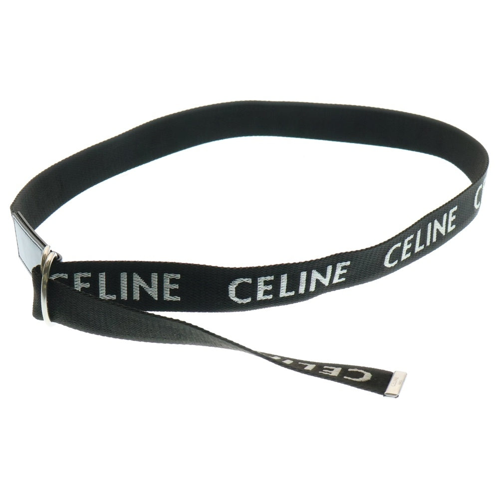CELINE(セリーヌ) 21AW Medium Double Ring Belt in Jacquard Textile and Calfskin ジャカード テキスタイル & カーフスキン ミディアム ダブル リングベルト 45AVS2AEO 38SI