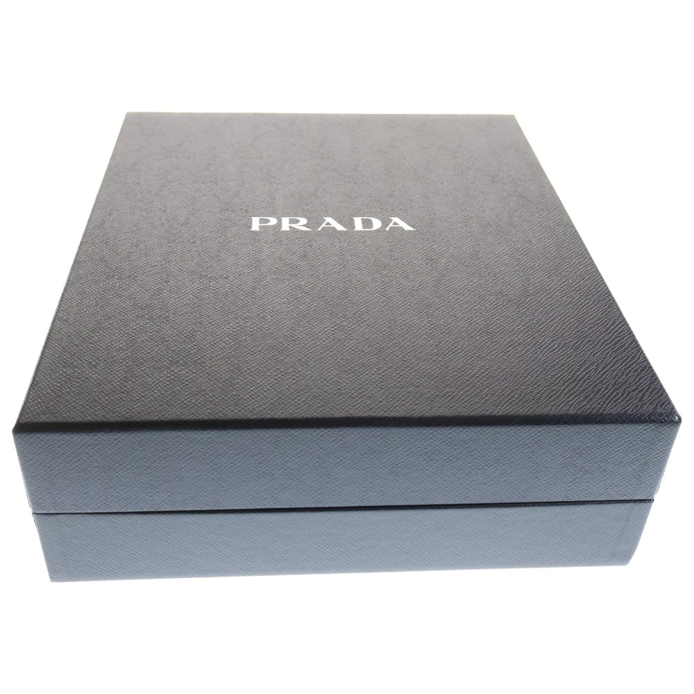 PRADA(プラダ) TRIANGOLO JACQU トライアングルロゴプレート キャンバス ショルダーバッグ ベージュ IBC543