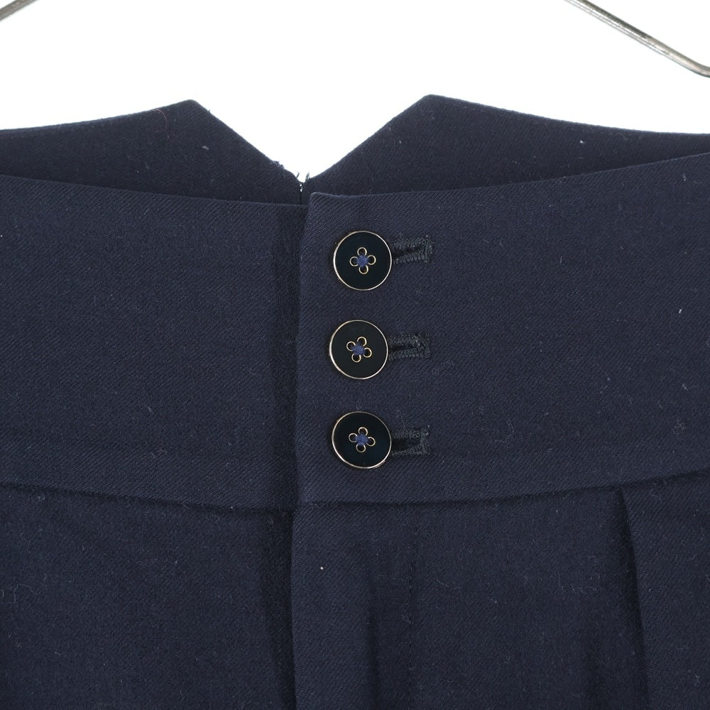 BACCA(バッカ) ハイウエスト 3B ワイド ロングパンツ ネイビー レディース 35-04-55-04301