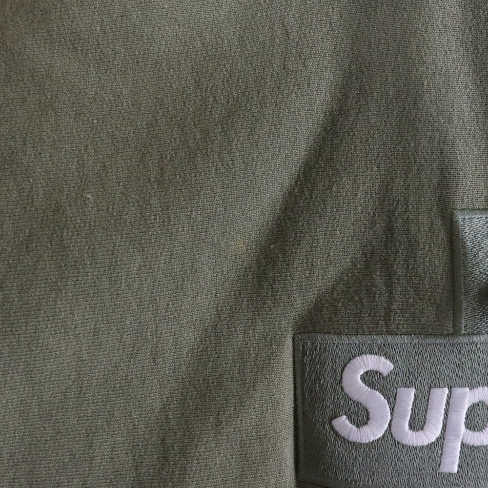 SUPREME(シュプリーム) 20AW Cross Box Logo Hooded Sweatshirt クロス ボックスロゴ スウェット プルオーバーパーカー オリーブ