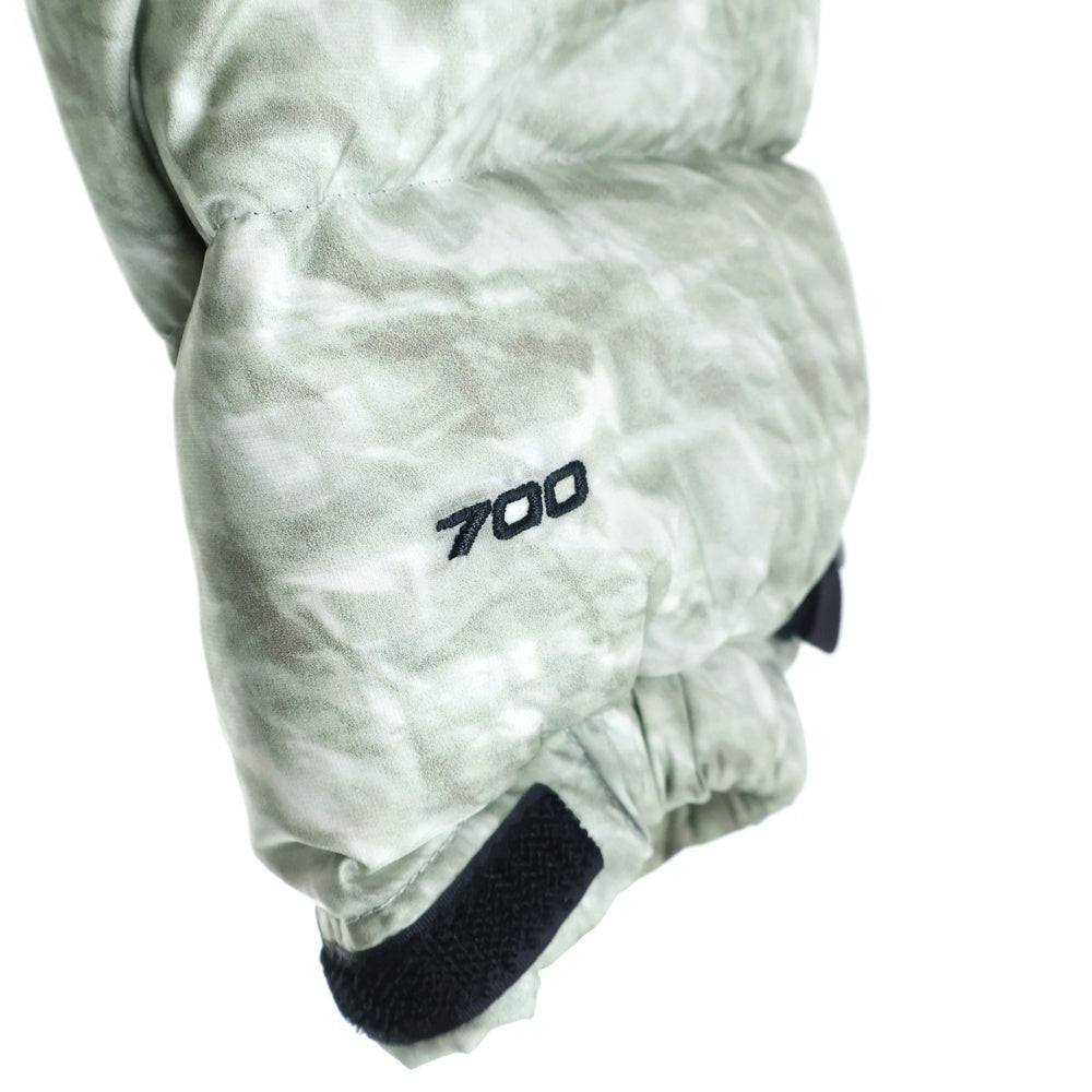 SUPREME(シュプリーム) 19AW THE NORTH FACE Paper Print Nuptse Jacket ザノースフェイス ペーパープリント ヌプシ ダウンジャケット グレー/ブラック NF0A3SDD