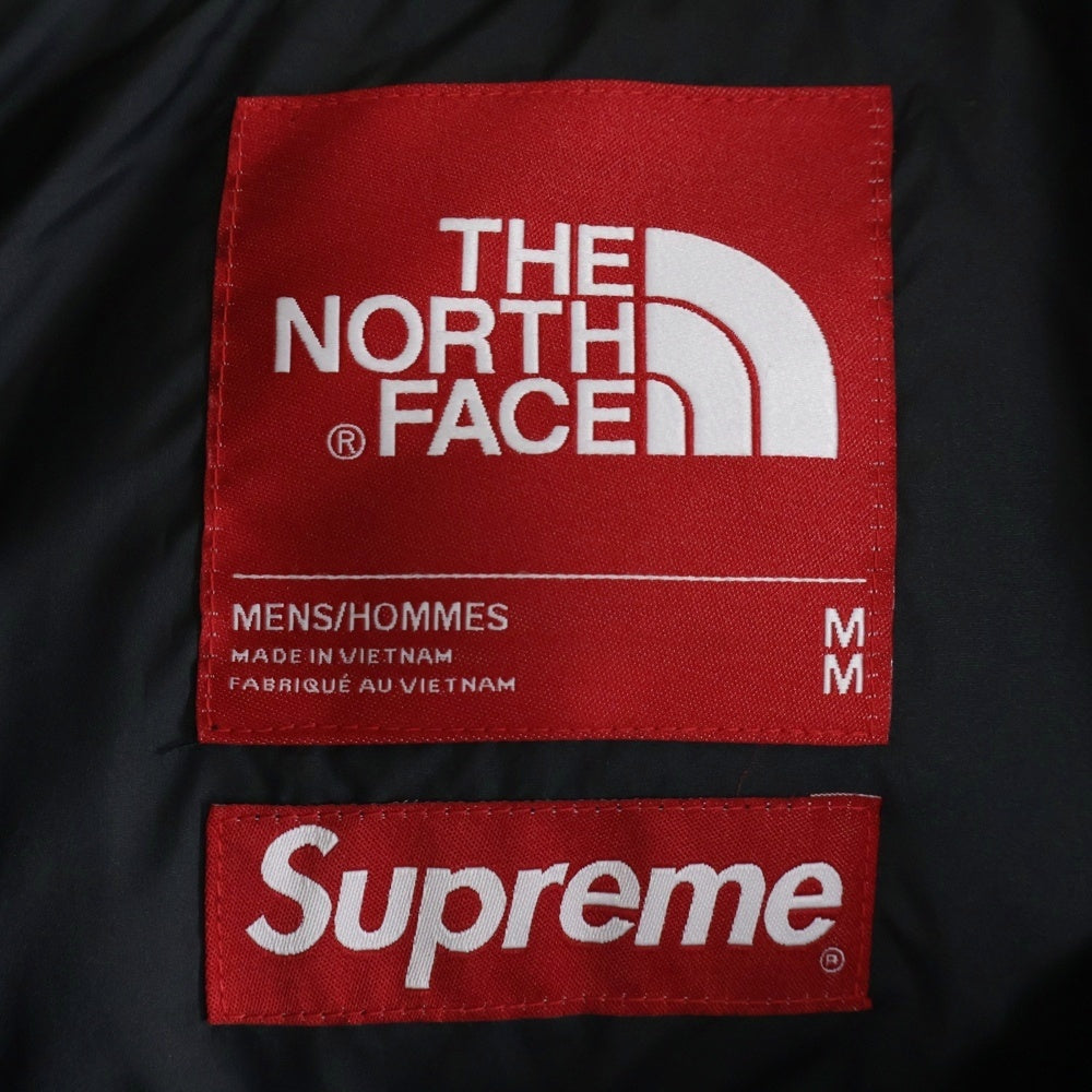 SUPREME(シュプリーム) 19AW THE NORTH FACE Paper Print Nuptse Jacket ザノースフェイス ペーパープリント ヌプシ ダウンジャケット グレー/ブラック NF0A3SDD
