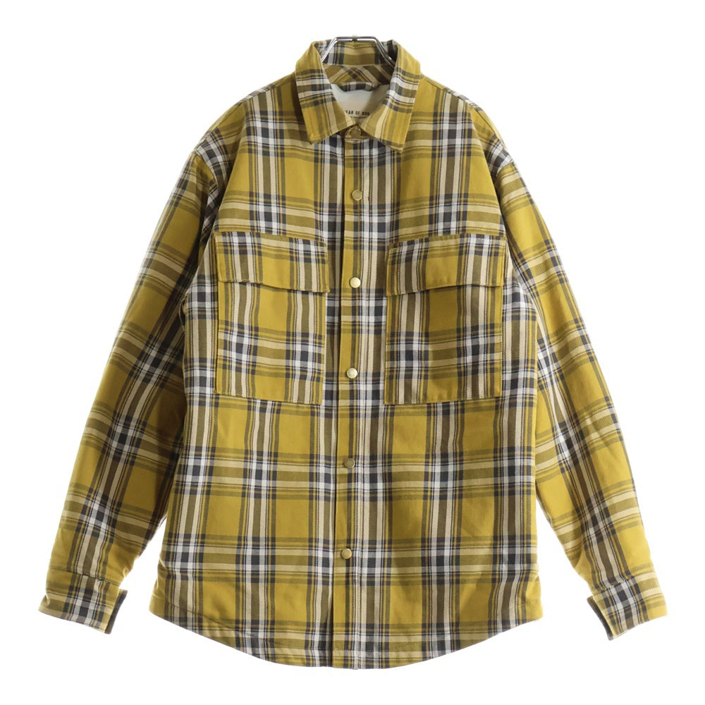 FEAR OF GOD(フィアオブゴッド) SIXTH COLLECTION FLANNEL SHIRT JACKET シックススコレクション フランネル チェックシャツジャケット イエロー FG30-003
