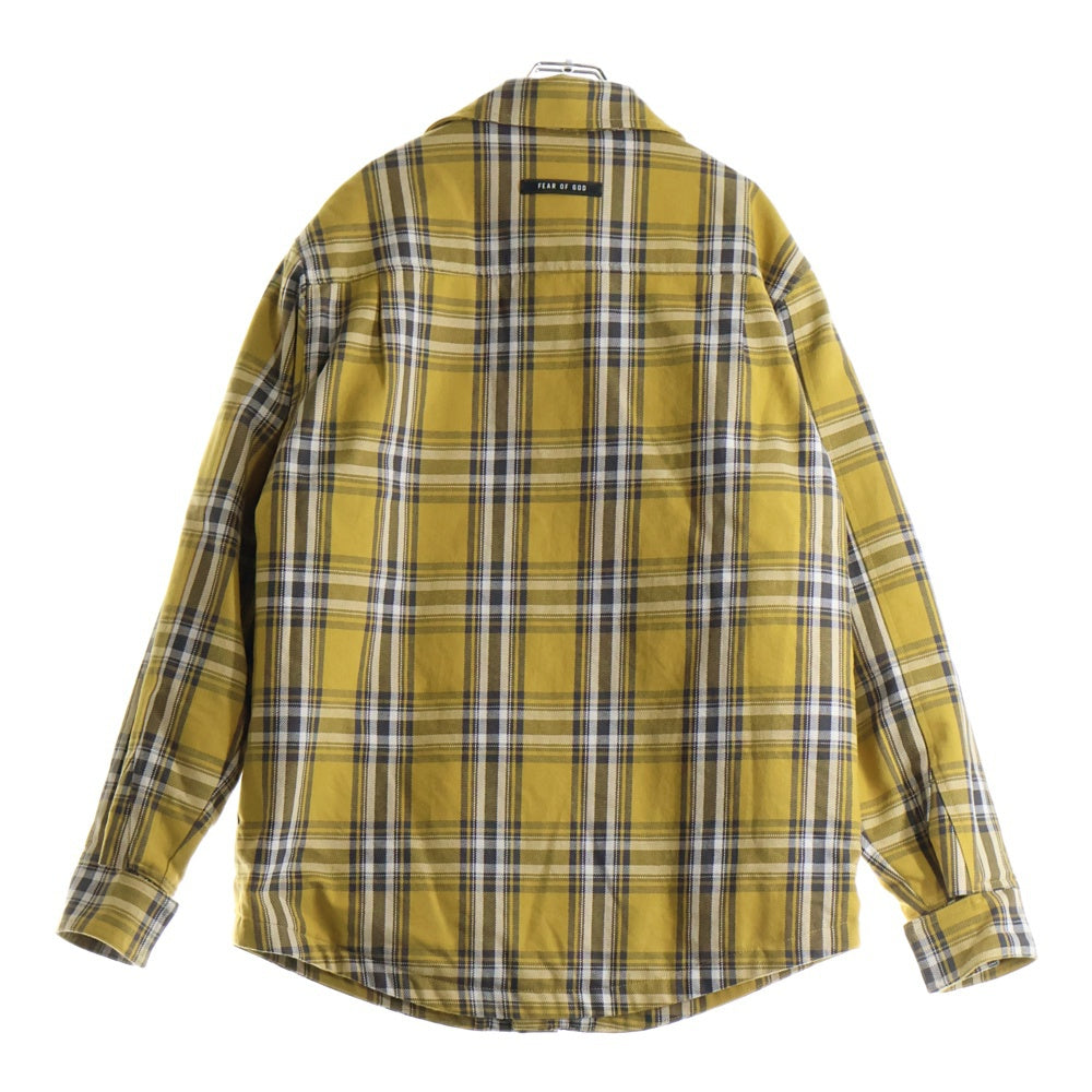 FEAR OF GOD(フィアオブゴッド) SIXTH COLLECTION FLANNEL SHIRT JACKET シックススコレクション フランネル チェックシャツジャケット イエロー FG30-003