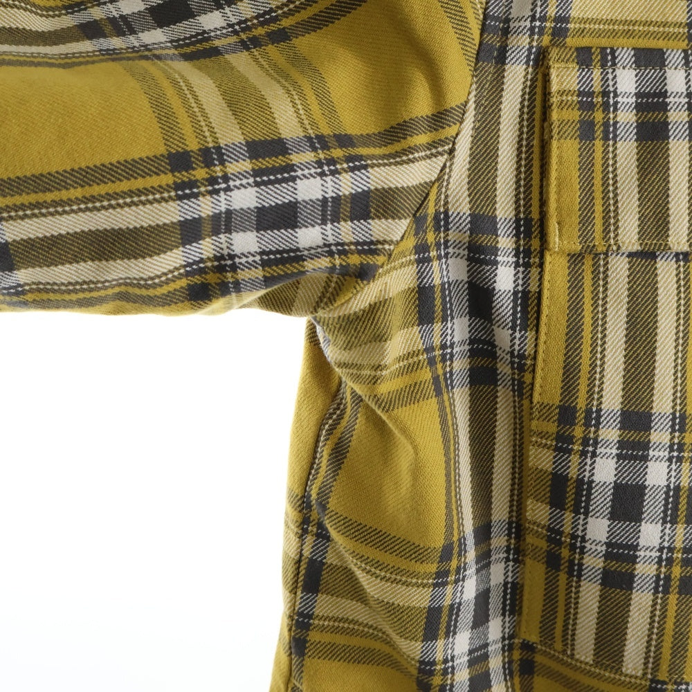 FEAR OF GOD(フィアオブゴッド) SIXTH COLLECTION FLANNEL SHIRT JACKET シックススコレクション フランネル チェックシャツジャケット イエロー FG30-003