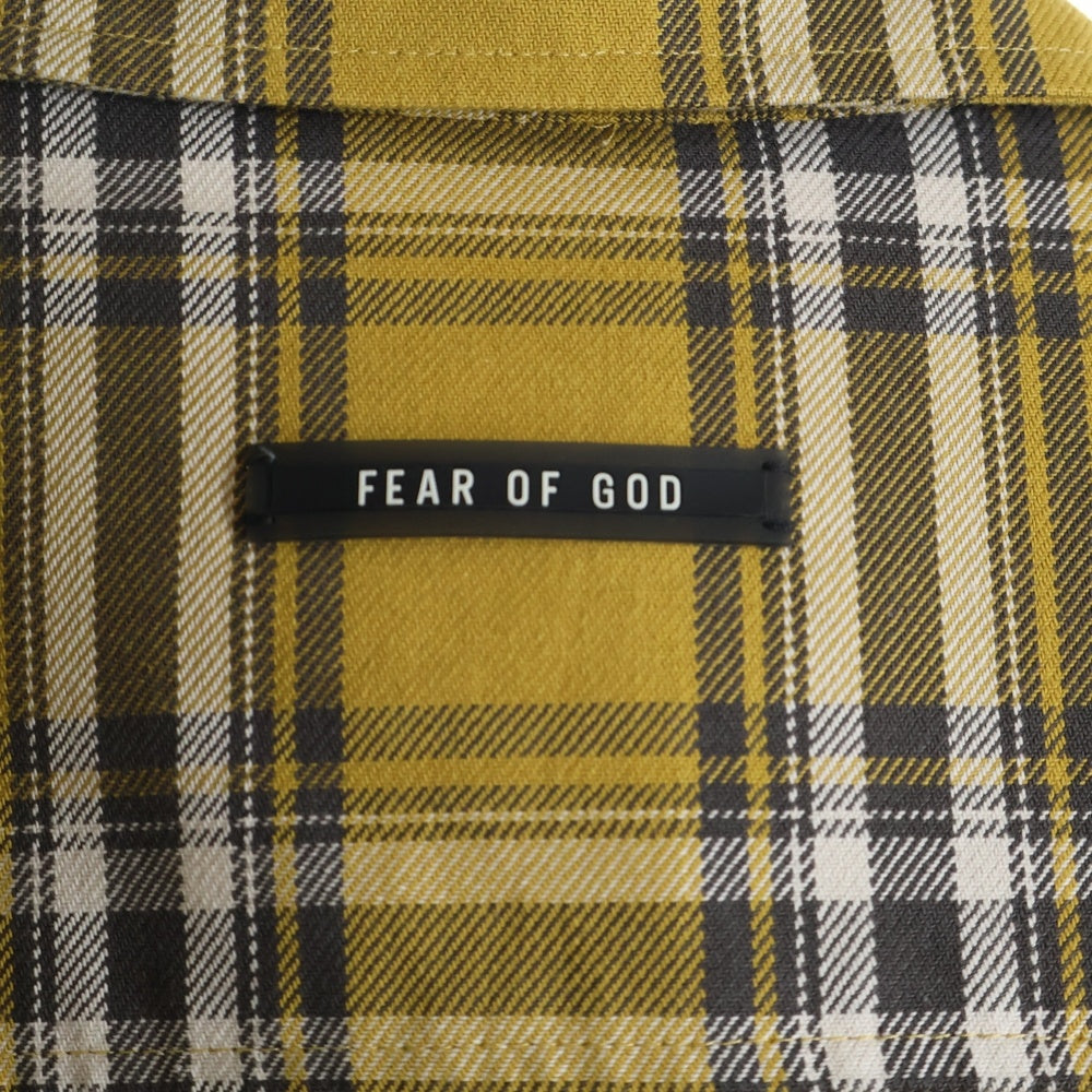 FEAR OF GOD(フィアオブゴッド) SIXTH COLLECTION FLANNEL SHIRT JACKET シックススコレクション フランネル チェックシャツジャケット イエロー FG30-003