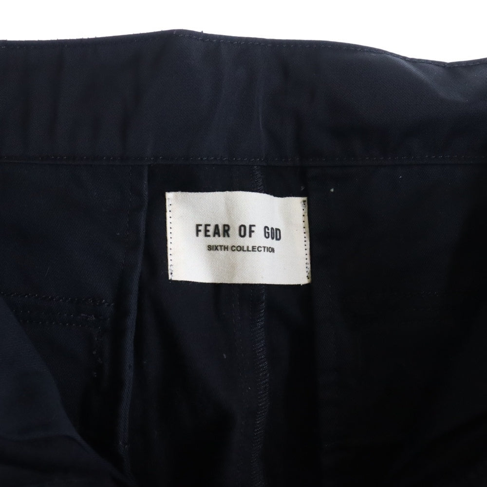 FEAR OF GOD(フィアオブゴッド) SIXTH COLLECTION NYLON CARGO PANTS シックススコレクション サイドジップ ナイロンカーゴパンツ ブラック FG10-012