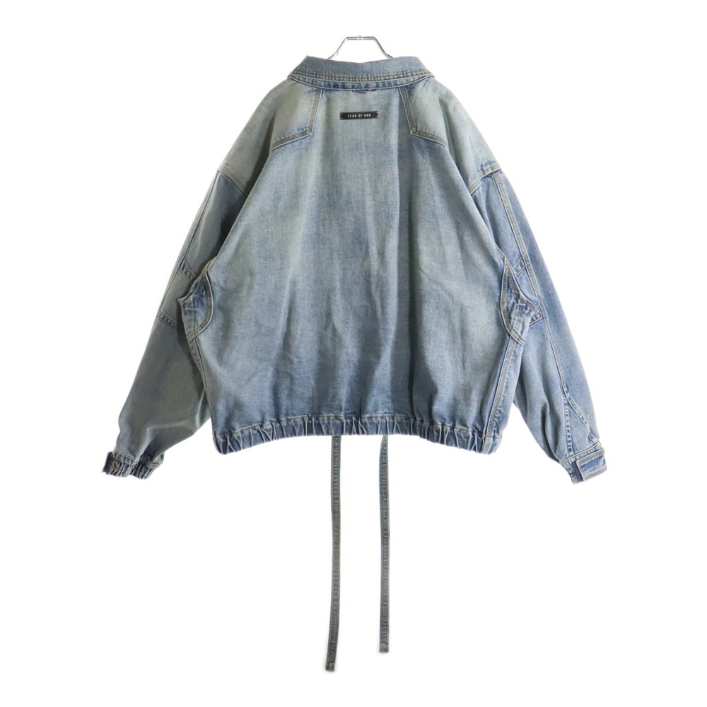 FEAR OF GOD(フィアオブゴッド) SIXTH COLLECTION シックススコレクション フロントジップ ドローコード デニムジャケット インディゴ 6S19-6017-4003