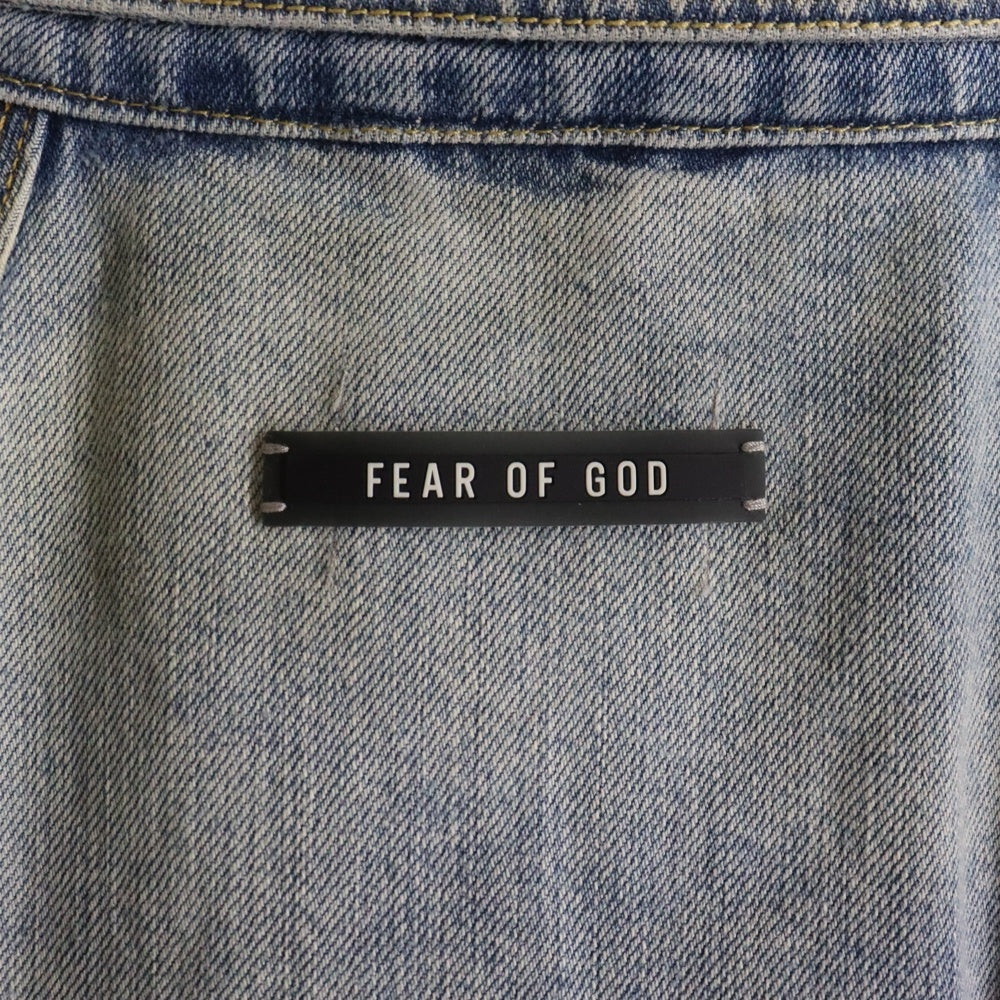 FEAR OF GOD(フィアオブゴッド) SIXTH COLLECTION シックススコレクション フロントジップ ドローコード デニムジャケット インディゴ 6S19-6017-4003