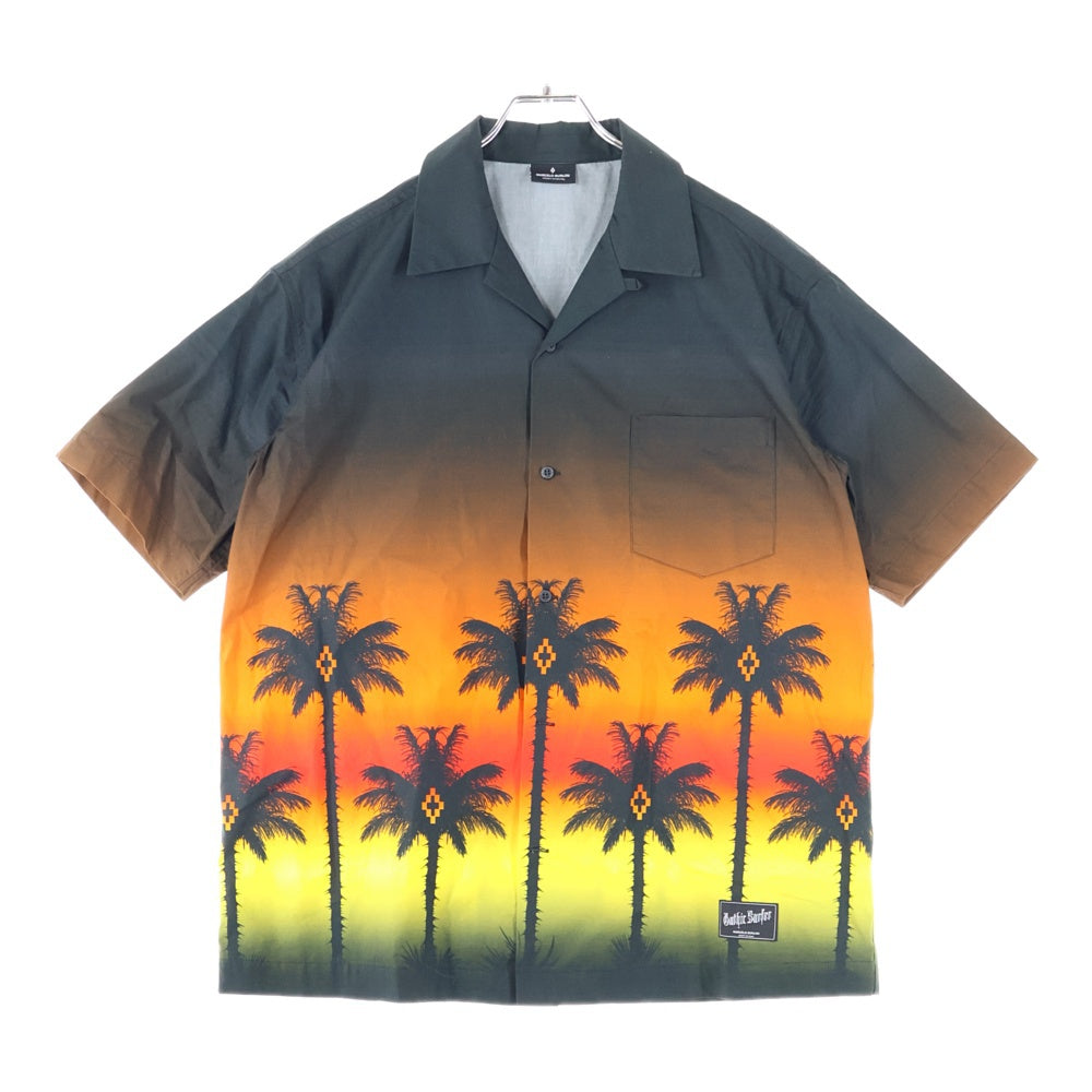 MARCELO BURLON(マルセロバーロン) グラデーションプリント ハワイアン 半袖シャツ マルチ CMGA035S18651037