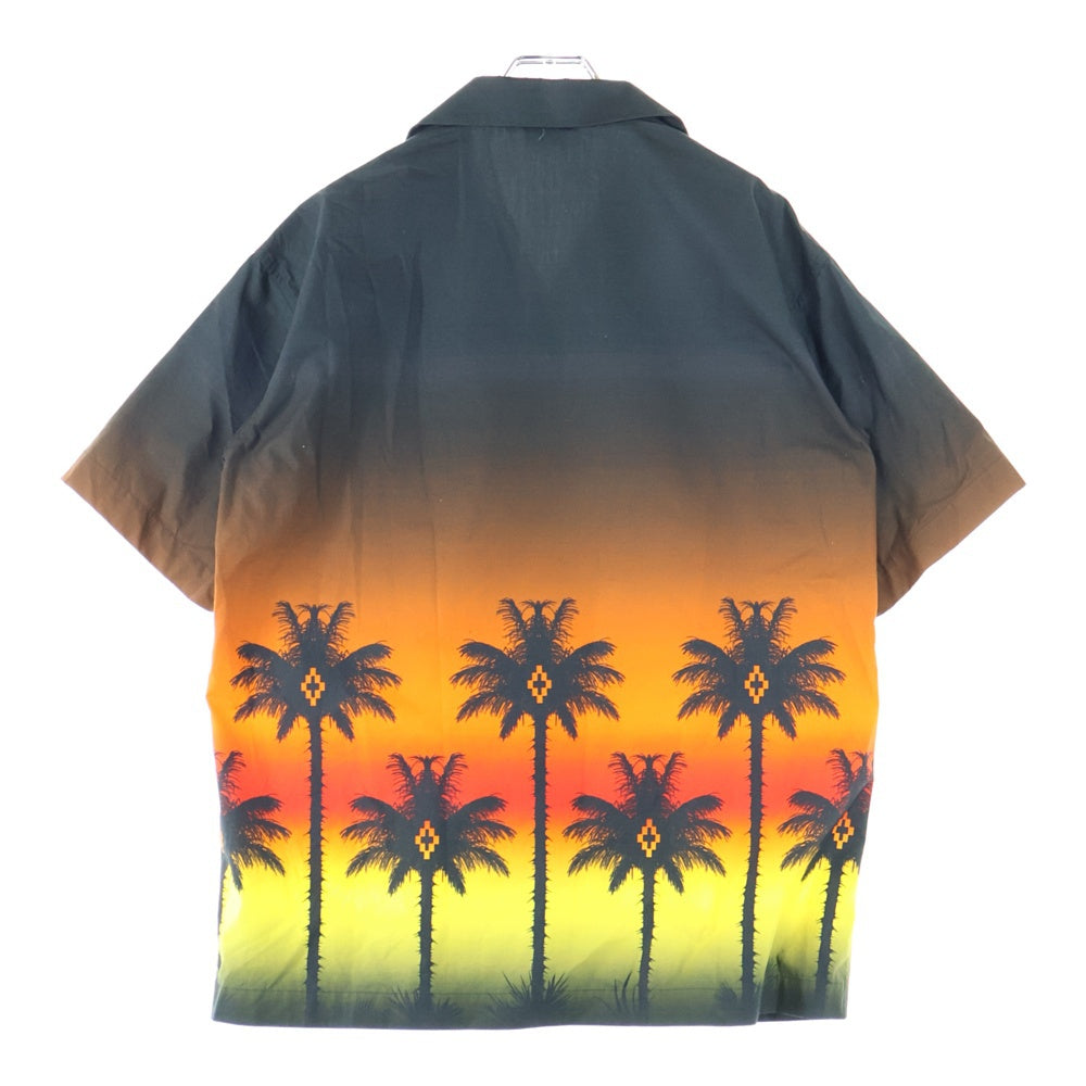 MARCELO BURLON(マルセロバーロン) グラデーションプリント ハワイアン 半袖シャツ マルチ CMGA035S18651037