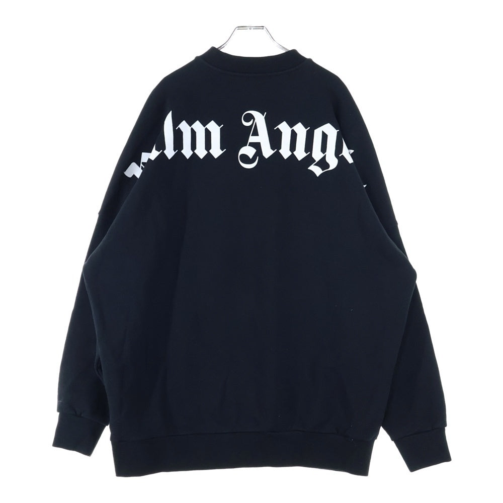 Palm Angels(パームエンジェルス) ネックバックロゴプリント モックネック スウェット トレーナー ブラック PMBA021F18441027