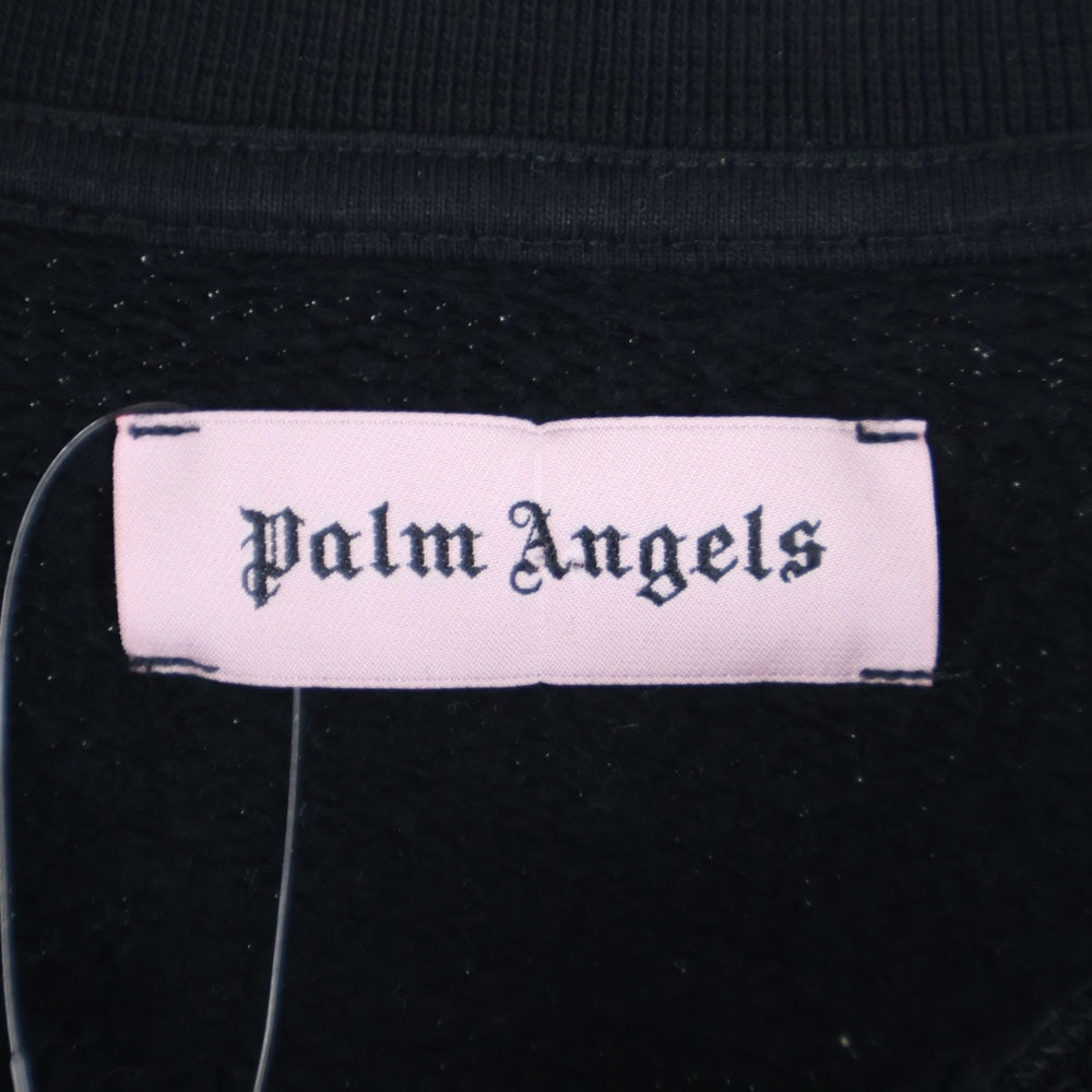 Palm Angels(パームエンジェルス) ネックバックロゴプリント モックネック スウェット トレーナー ブラック PMBA021F18441027
