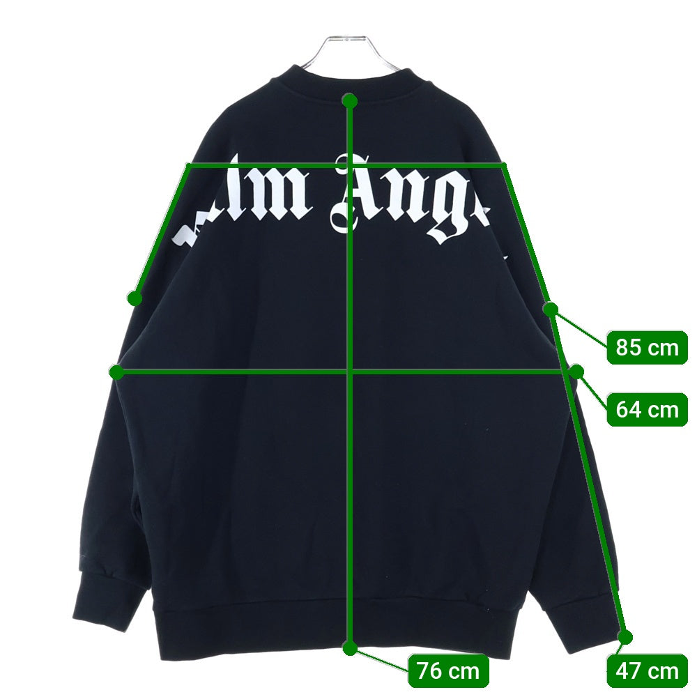 Palm Angels(パームエンジェルス) ネックバックロゴプリント モックネック スウェット トレーナー ブラック PMBA021F18441027