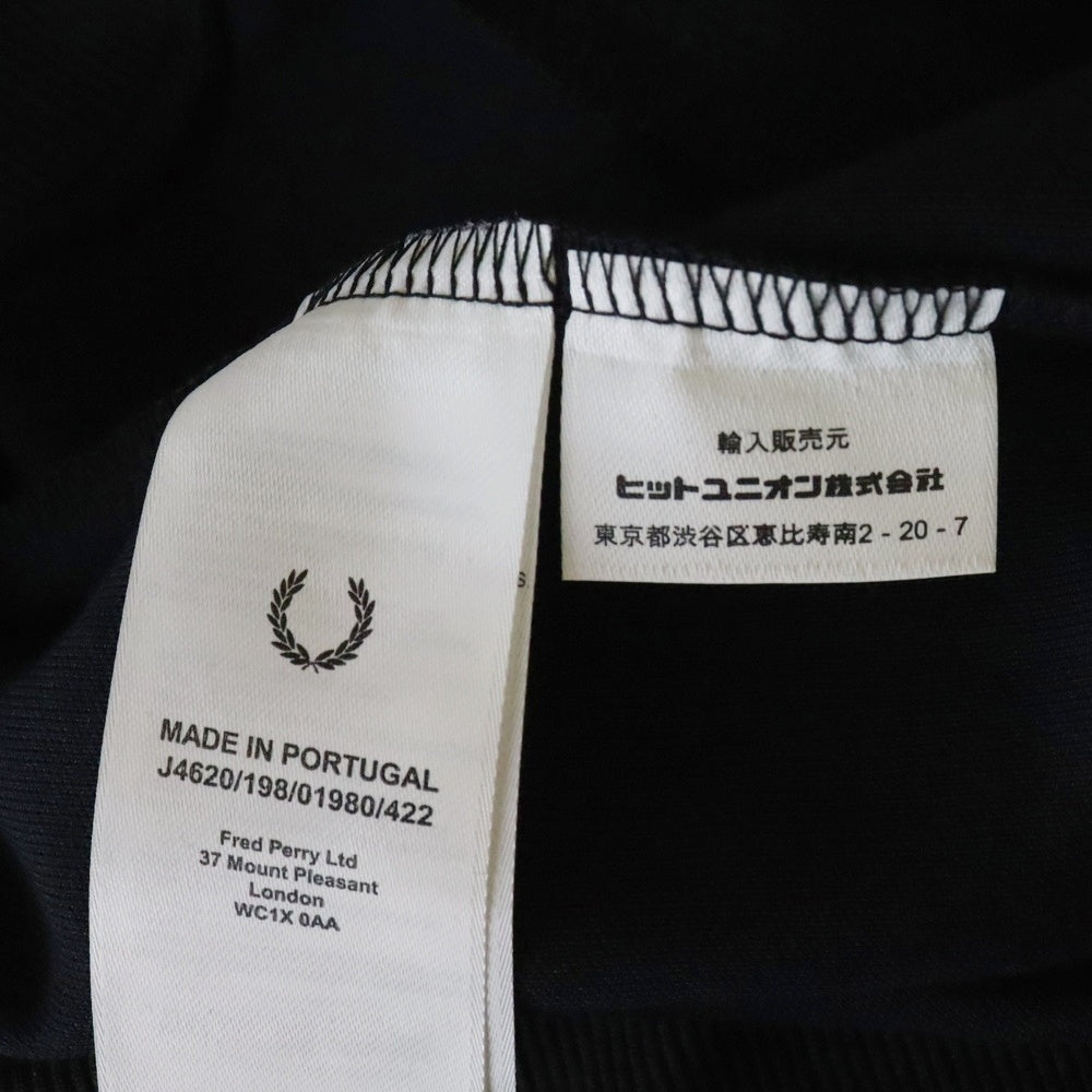 FRED PERRY(フレッドペリー) TAPED TRACK JACKET サイドロゴテープ ジップアップ ジャケット ブルゾン ジャージ ブラック J4620
