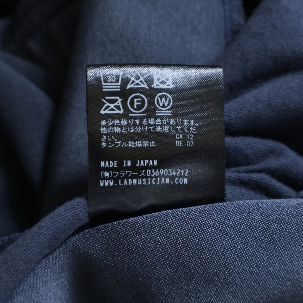 LAD MUSICIAN(ラッドミュージシャン) 2TUC TRACK PANTS 2タック ワイドストレート トラックパンツ グレー 2223-653
