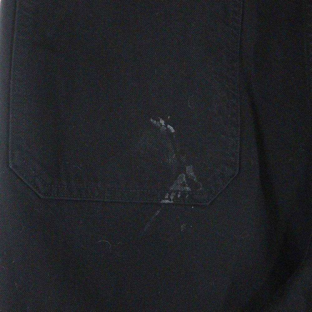 LAD MUSICIAN(ラッドミュージシャン) 1TUCK TAPERED WIDE PANTS 1タック デニム テーパード ワイドパンツ ブラック 2223-653