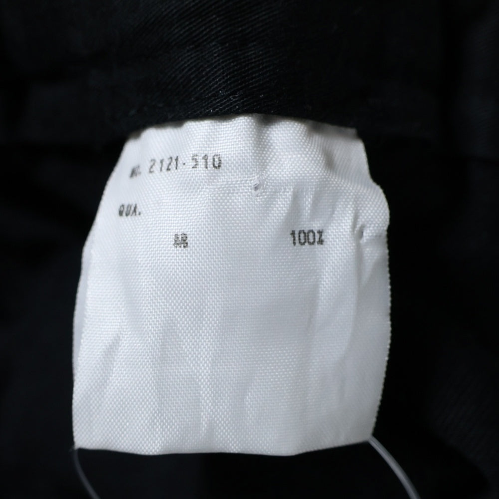 LAD MUSICIAN(ラッドミュージシャン) 21SS ビッグシルエット ワイドパンツ ブラック 2121-510