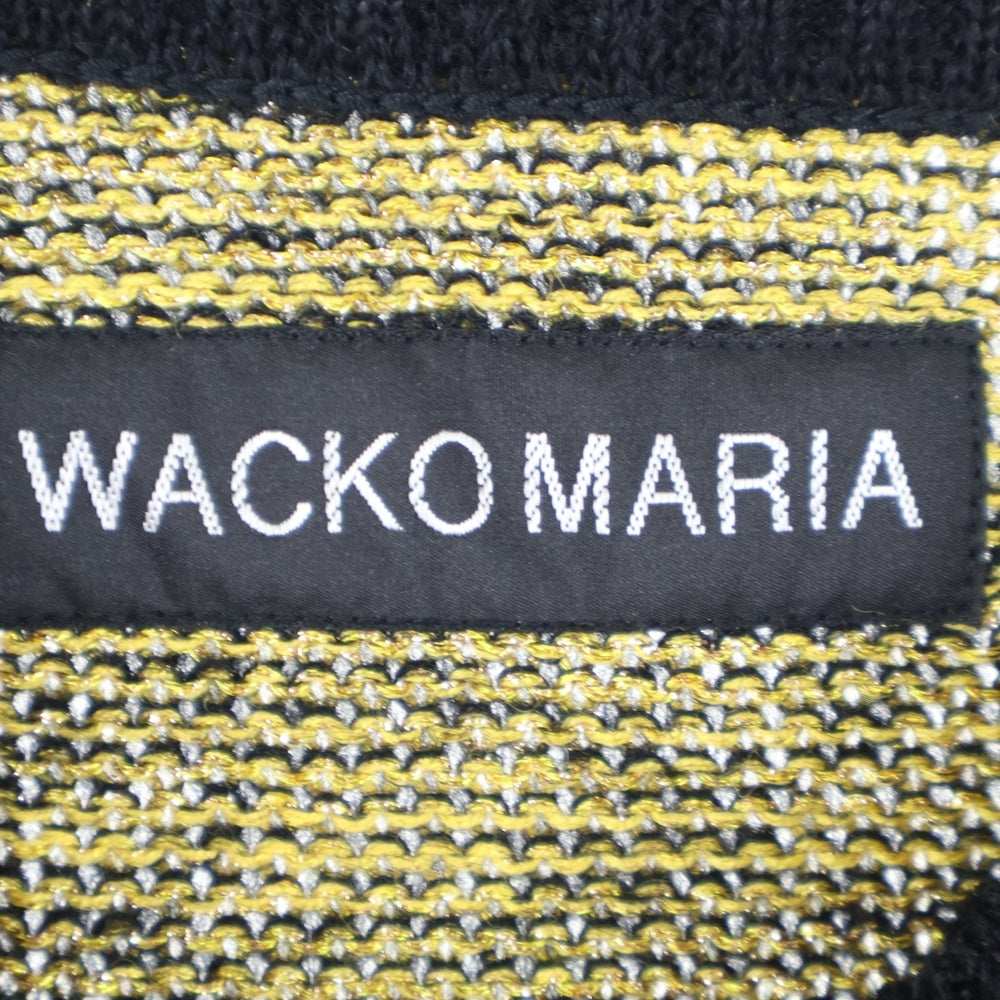 WACKO MARIA(ワコマリア) 24AW GLITTER MOHAIR CREW NECK SWEATER (TYPE-2) グリッター モヘア クルーネック ニットセーター ブラック 24FW-WMK-KN17