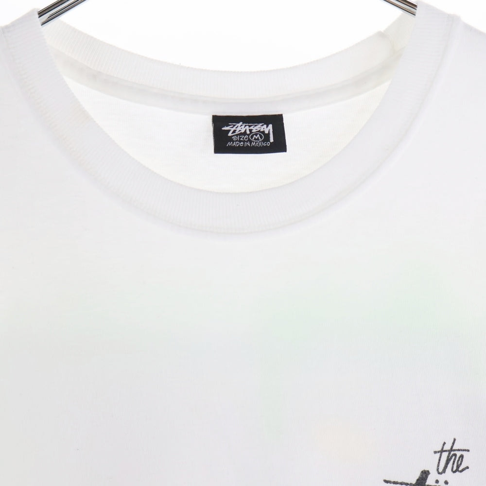 STUSSY(ステューシー) 21SS ×30th Union Roller Disco Tee ユニオン ローラー ディスコ 両面プリント クルーネック半袖Tシャツ カットソー ホワイト