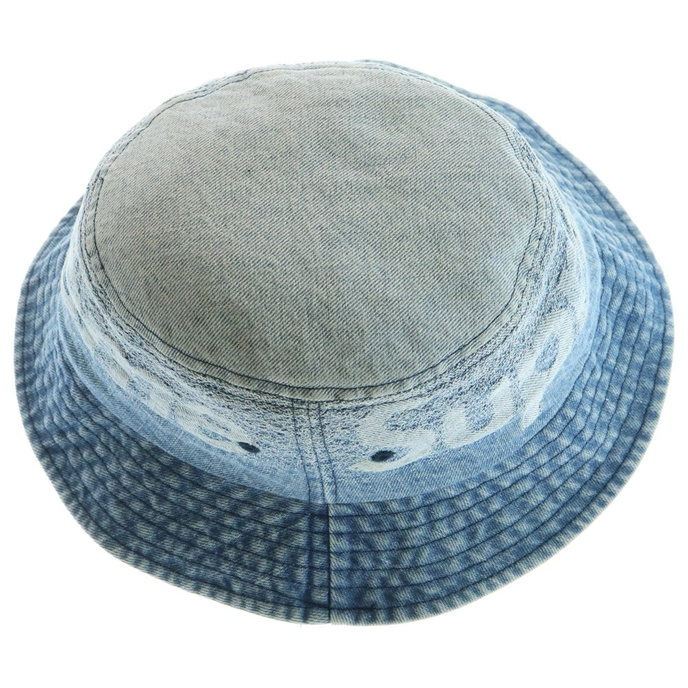 SUPREME(シュプリーム) 22SS Fade Jacquard Denim Crusher Hat フェードジャカードクラッシャー デニムハット バケットハット ロゴ インディゴ