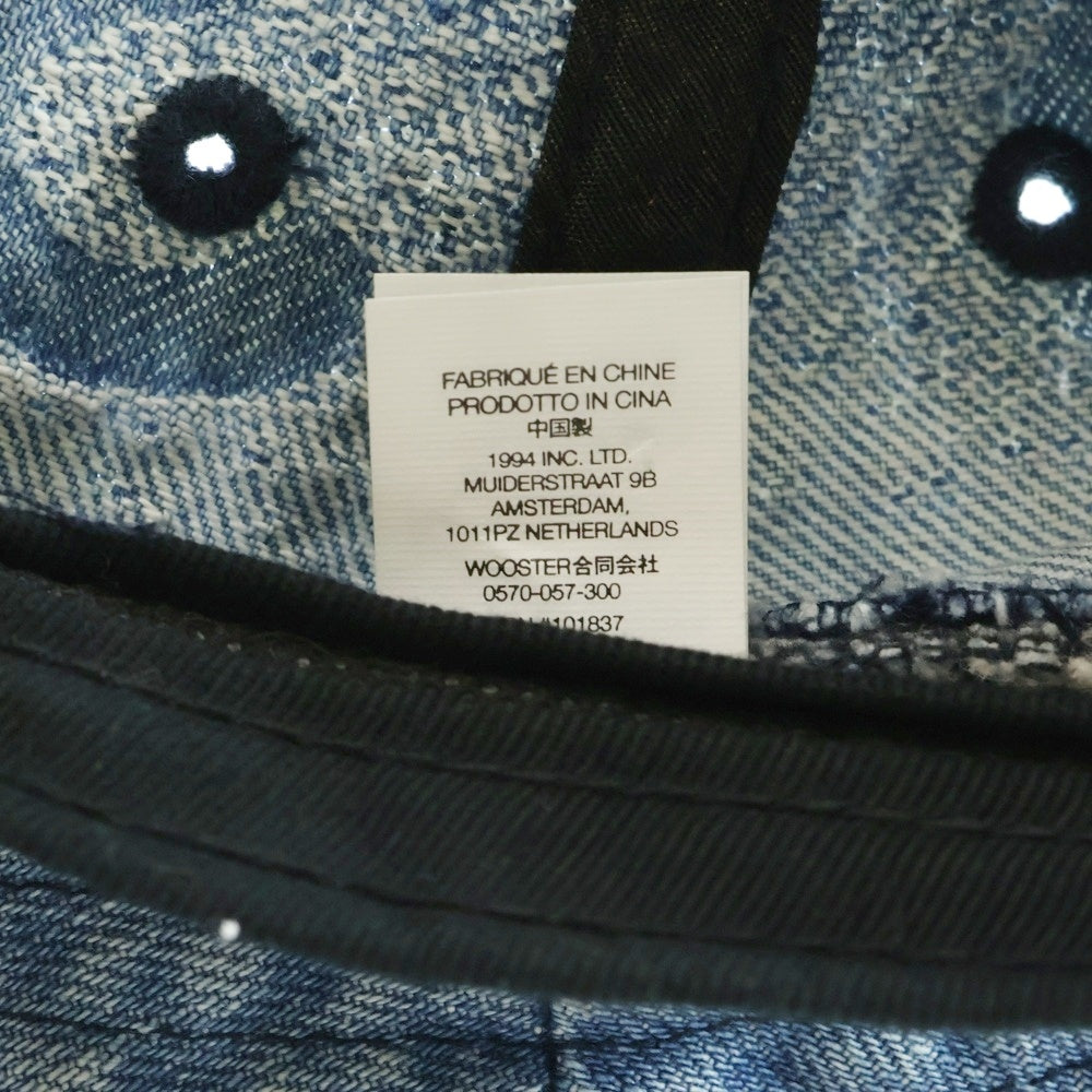 SUPREME(シュプリーム) 22SS Fade Jacquard Denim Crusher Hat フェードジャカードクラッシャー デニムハット バケットハット ロゴ インディゴ