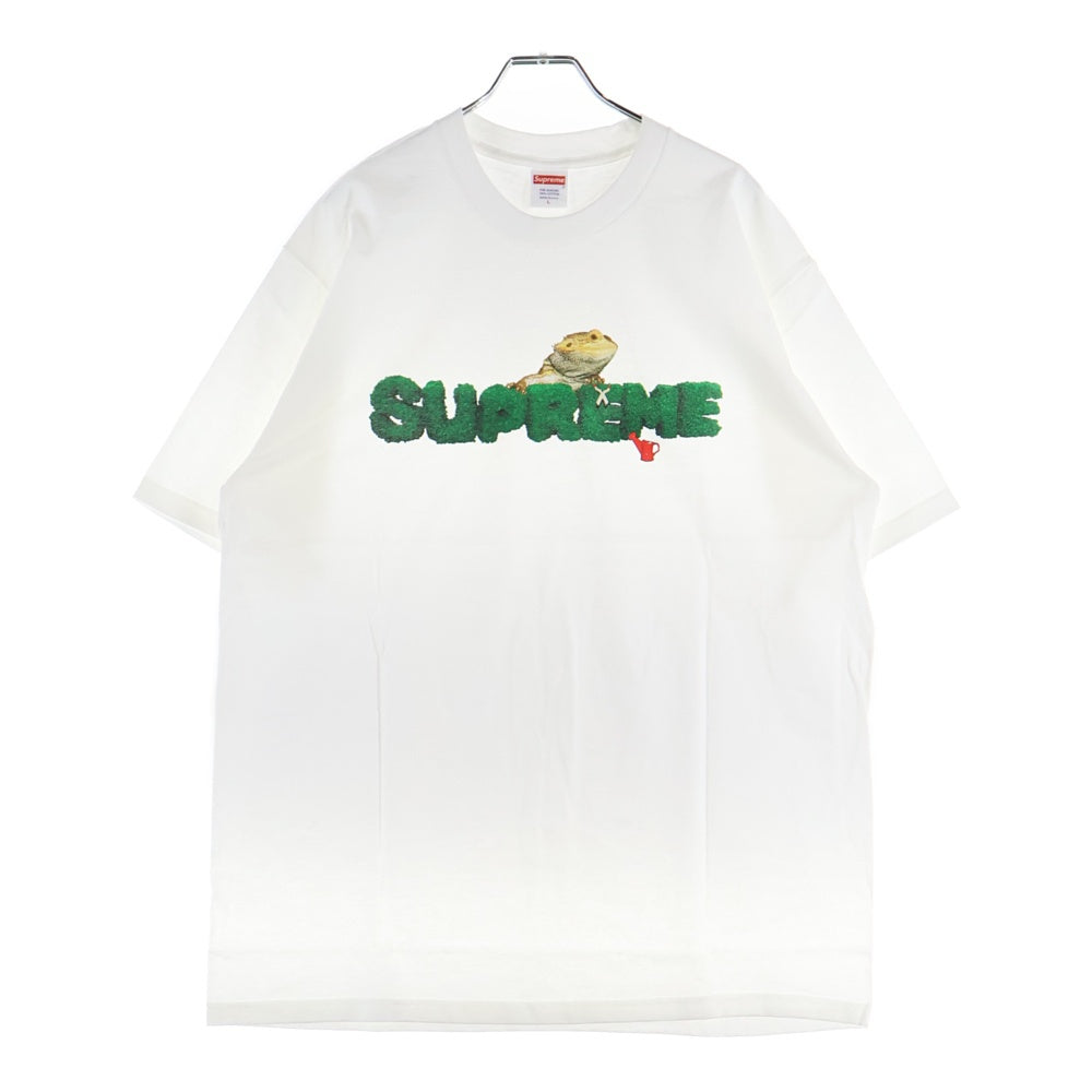 SUPREME(シュプリーム) 20SS Lizard Tee ロゴプリント クルーネック半袖Tシャツ カットソー ホワイト