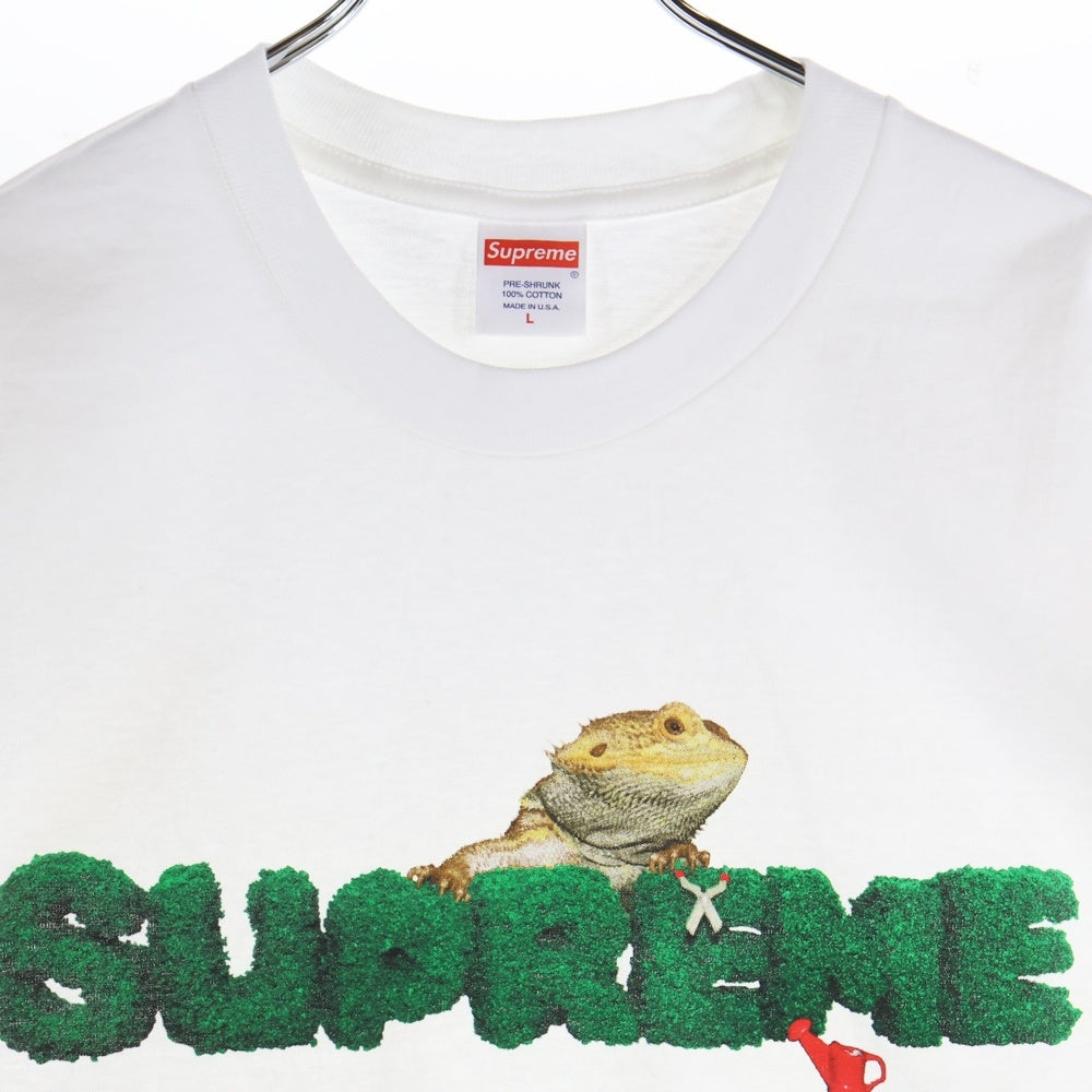 SUPREME(シュプリーム) 20SS Lizard Tee ロゴプリント クルーネック半袖Tシャツ カットソー ホワイト