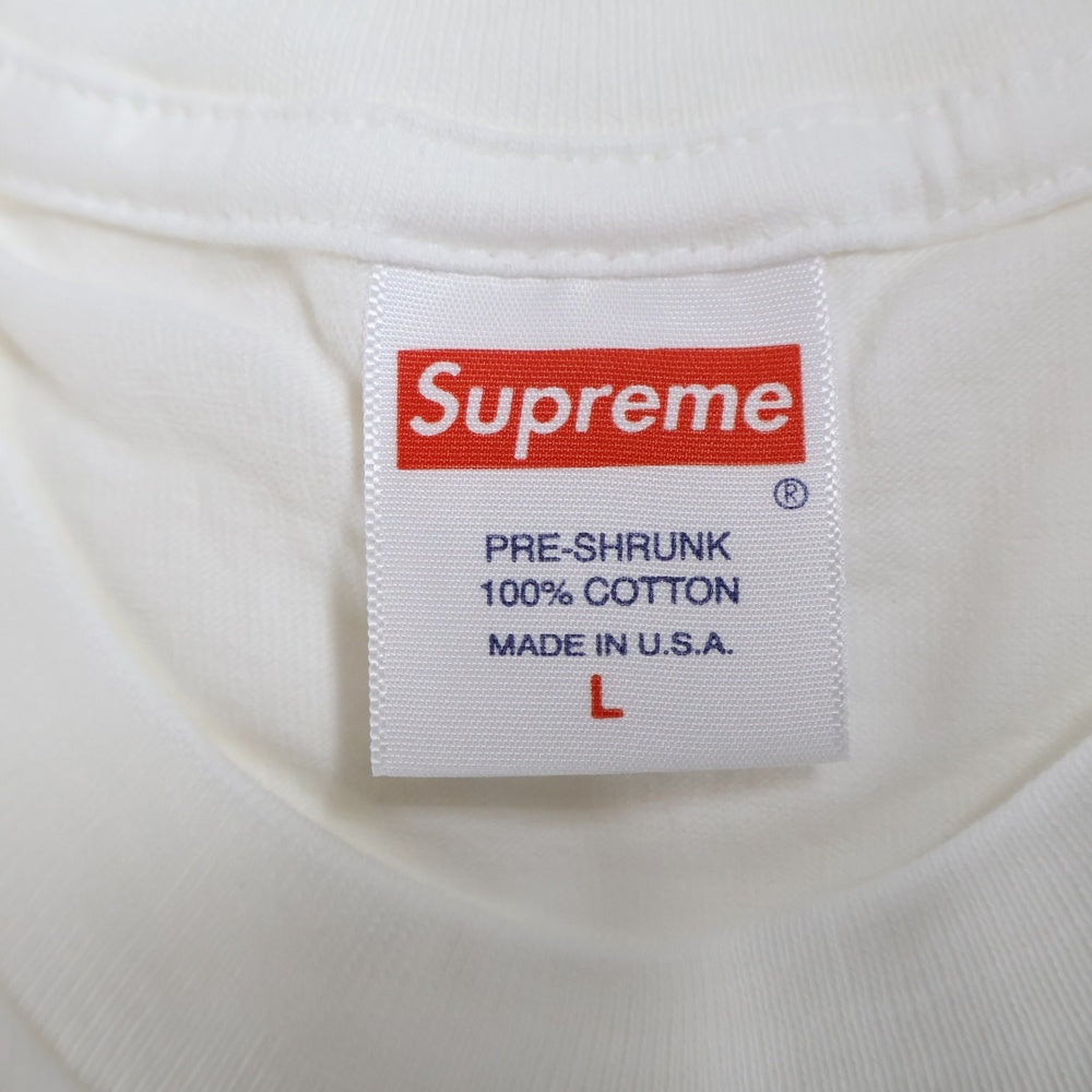 SUPREME(シュプリーム) 20SS Lizard Tee ロゴプリント クルーネック半袖Tシャツ カットソー ホワイト