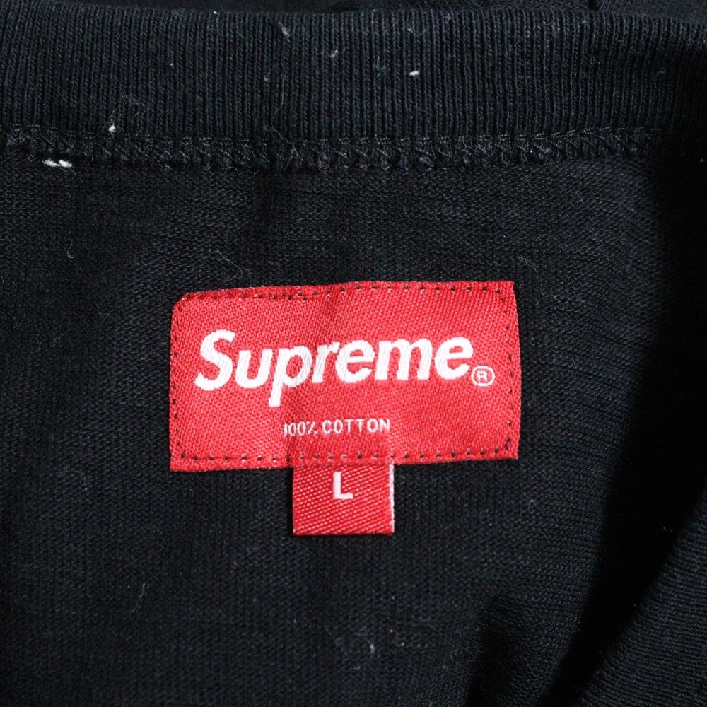 SUPREME(シュプリーム) 19AW Flame S/S Top フレイムロゴ クルーネック 半袖Tシャツ カットソー ブラック