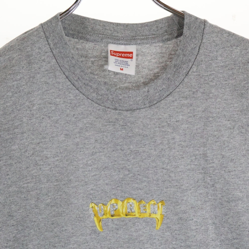 SUPREME(シュプリーム) 19SS Fronts Tee グリル ロゴプリント クルーネック半袖Tシャツ カットソー グレー