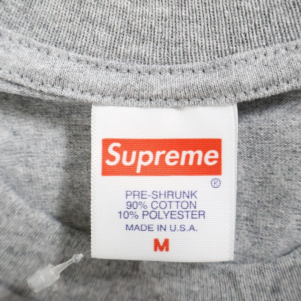 SUPREME(シュプリーム) 19SS Fronts Tee グリル ロゴプリント クルーネック半袖Tシャツ カットソー グレー