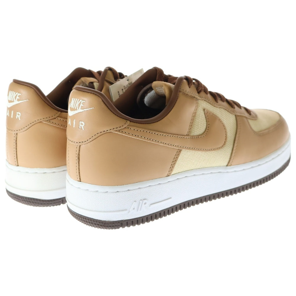 NIKE(ナイキ) AIR FORCE 1 QS NATURAL UNDERBRUSH ACORN エアフォース1 キューエス ナチュラル アンダーブラッシュ エイコーン ローカットスニーカー US10/28cm DJ6395-100