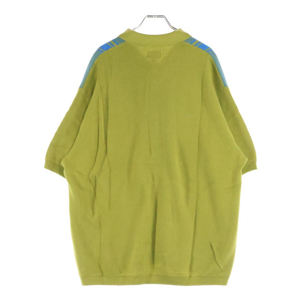 SUPREME(シュプリーム) 22SS Stripe Button Up Polo ストライプ ボタンアップ コットン ニット ポロ 半袖ポロシャツ ストライプ マルチ