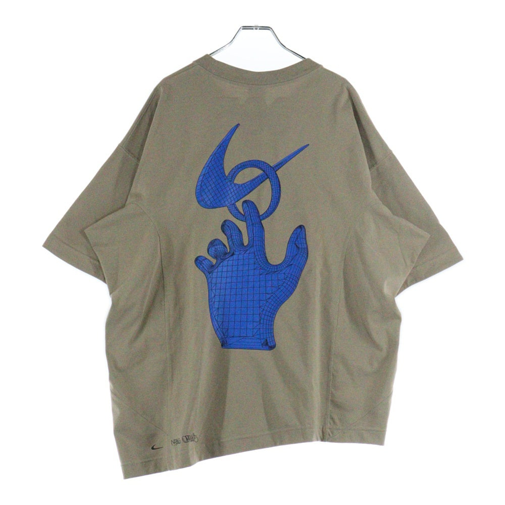 NIKE(ナイキ) ×OFF-WHITE AS M NRG TEE オフホワイト ロゴプリント 半袖Tシャツ ベージュ