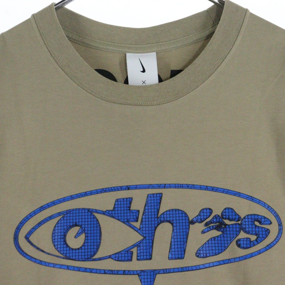 NIKE(ナイキ) ×OFF-WHITE AS M NRG TEE オフホワイト ロゴプリント 半袖Tシャツ ベージュ