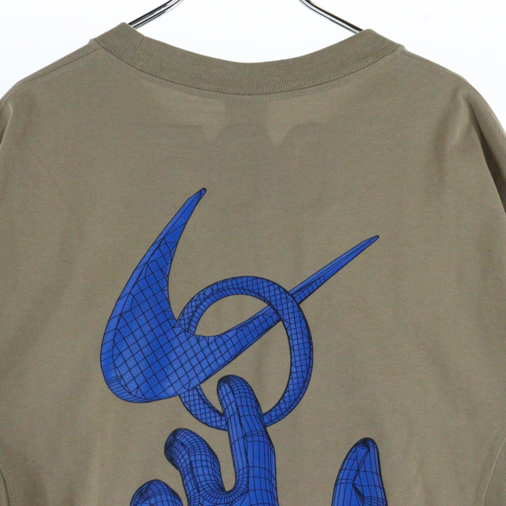 NIKE(ナイキ) ×OFF-WHITE AS M NRG TEE オフホワイト ロゴプリント 半袖Tシャツ ベージュ