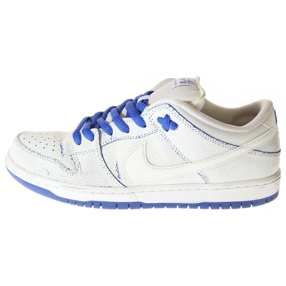 NIKE SB(ナイキエスビー) DUNK LOW PRO PRM SB ダンクロー ポースリン ローカットスニーカー ホワイト/ブルー US10.5/28.5cm CJ6884-100