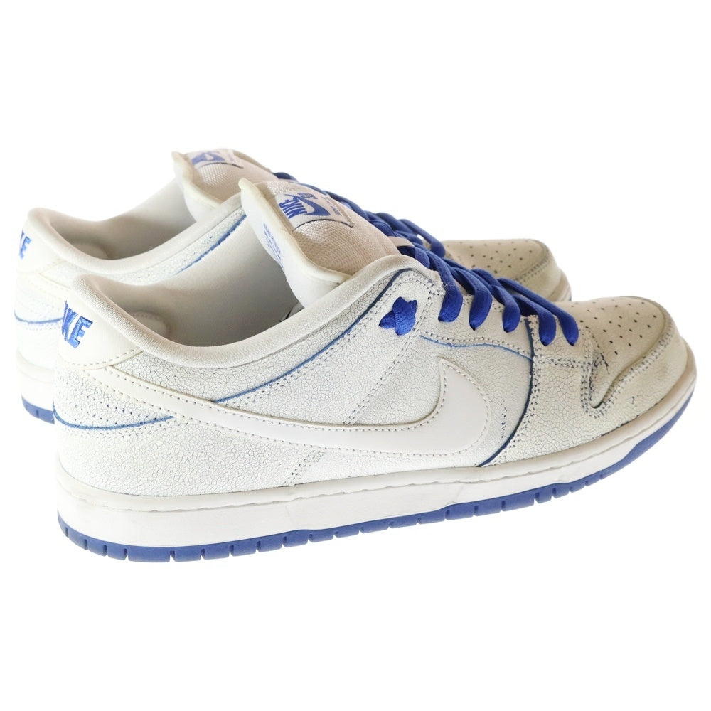 NIKE SB(ナイキエスビー) DUNK LOW PRO PRM SB ダンクロー ポースリン ローカットスニーカー ホワイト/ブルー US10.5/28.5cm CJ6884-100