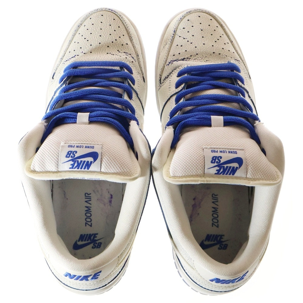 NIKE SB(ナイキエスビー) DUNK LOW PRO PRM SB ダンクロー ポースリン ローカットスニーカー ホワイト/ブルー US10.5/28.5cm CJ6884-100